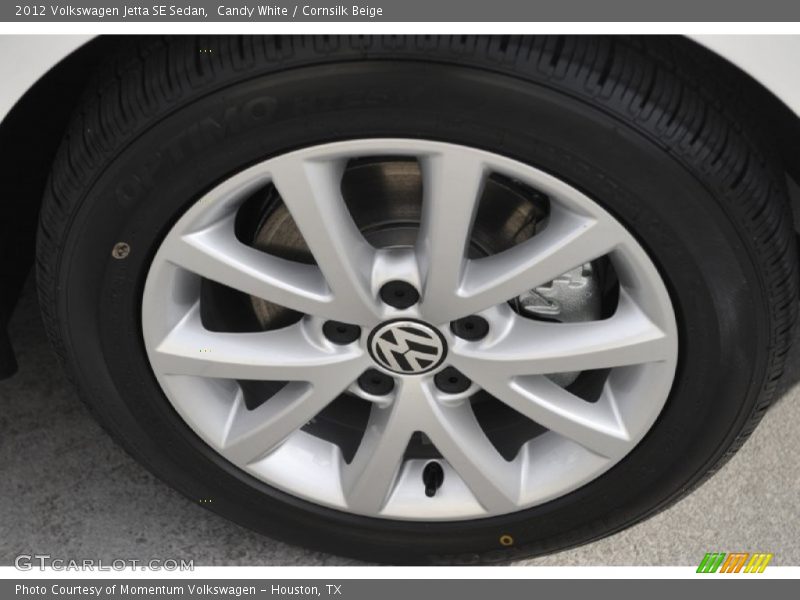Candy White / Cornsilk Beige 2012 Volkswagen Jetta SE Sedan