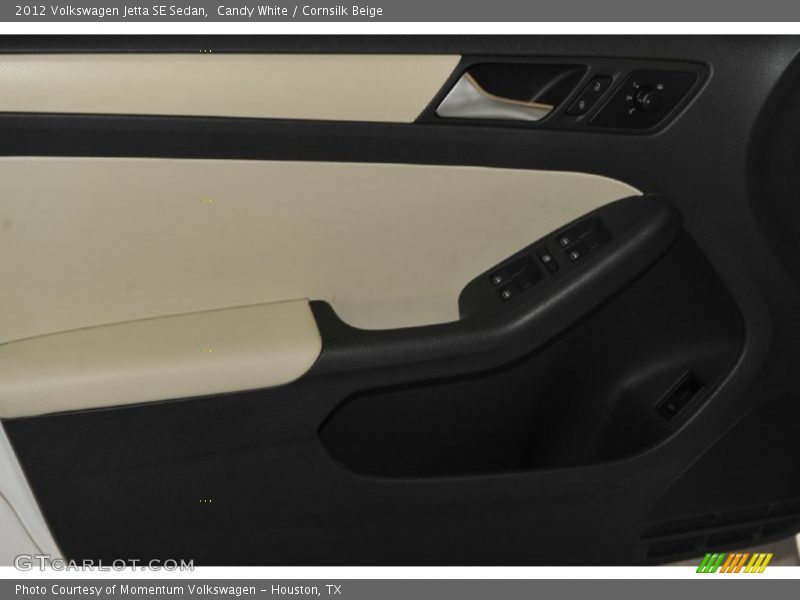 Candy White / Cornsilk Beige 2012 Volkswagen Jetta SE Sedan