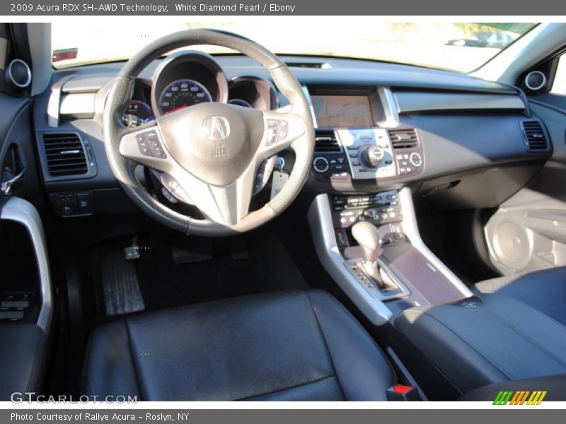 White Diamond Pearl / Ebony 2009 Acura RDX SH-AWD Technology