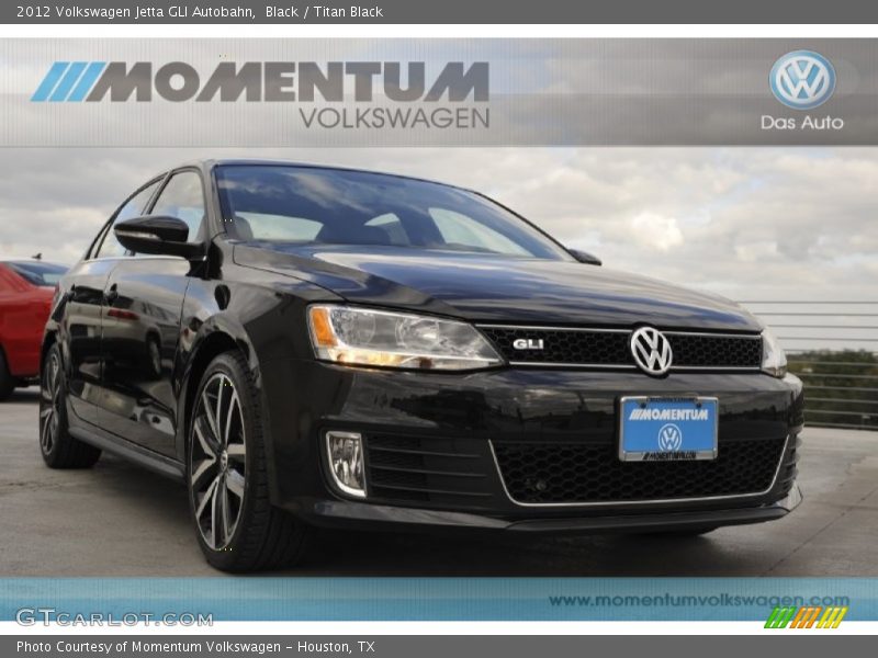 Black / Titan Black 2012 Volkswagen Jetta GLI Autobahn