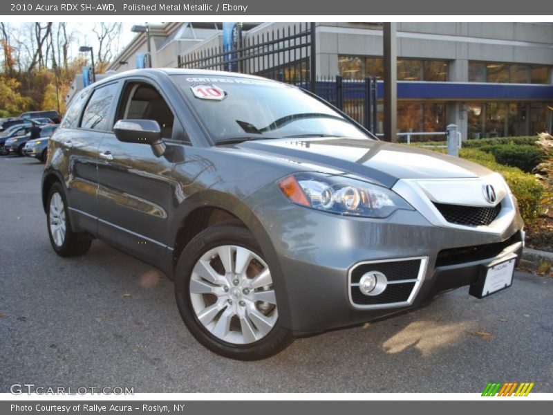 Polished Metal Metallic / Ebony 2010 Acura RDX SH-AWD