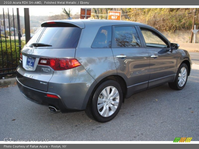 Polished Metal Metallic / Ebony 2010 Acura RDX SH-AWD