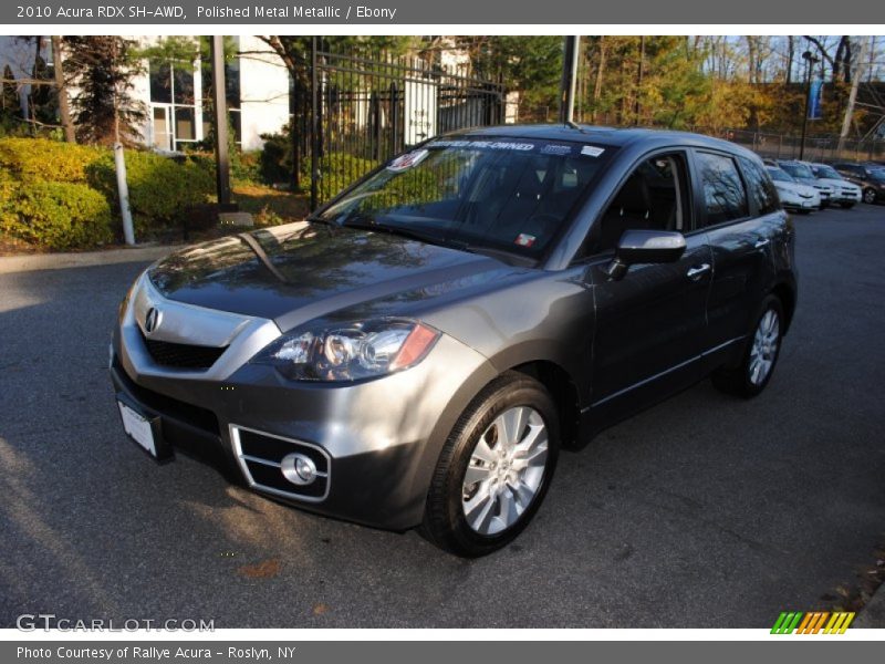 Polished Metal Metallic / Ebony 2010 Acura RDX SH-AWD