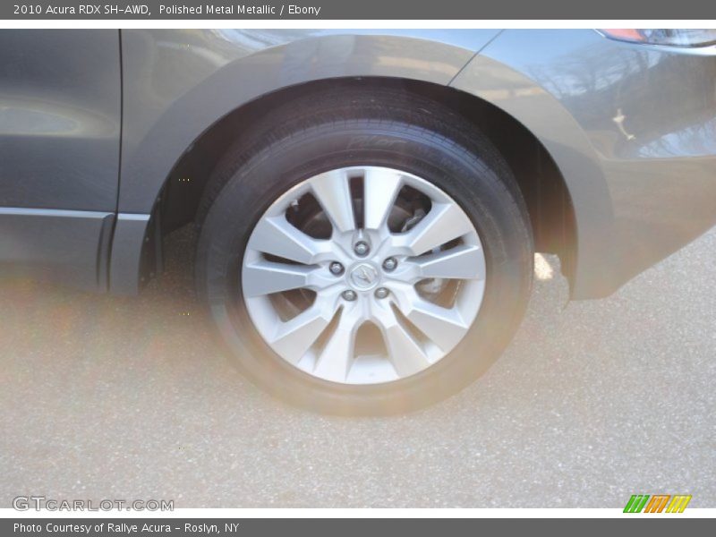 Polished Metal Metallic / Ebony 2010 Acura RDX SH-AWD