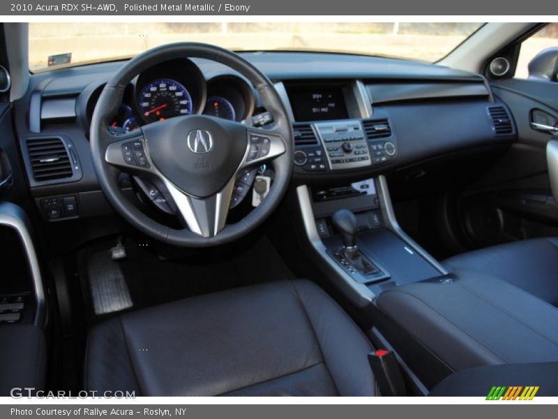 Polished Metal Metallic / Ebony 2010 Acura RDX SH-AWD