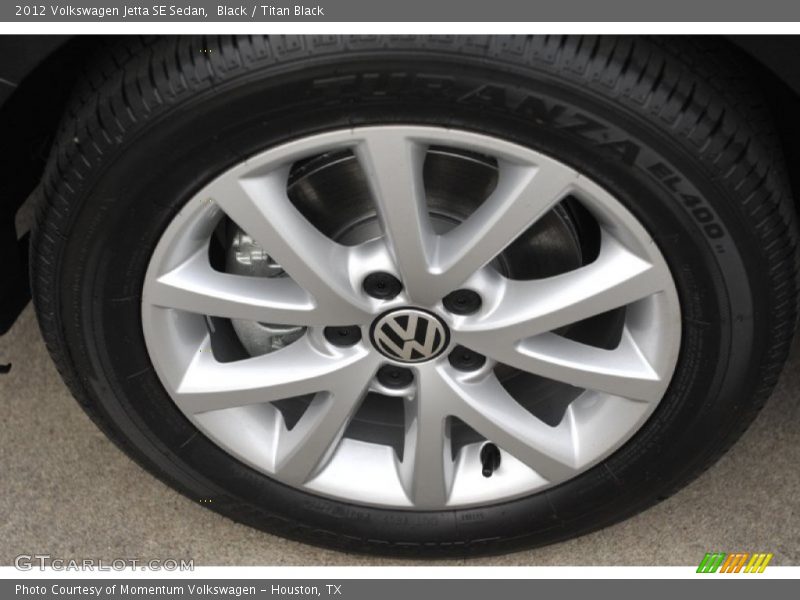 Black / Titan Black 2012 Volkswagen Jetta SE Sedan