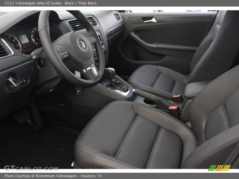 Black / Titan Black 2012 Volkswagen Jetta SE Sedan