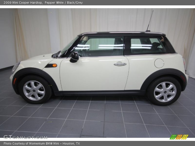 Pepper White / Black/Grey 2009 Mini Cooper Hardtop