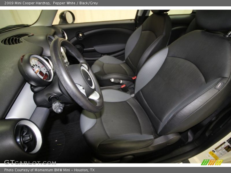 Pepper White / Black/Grey 2009 Mini Cooper Hardtop