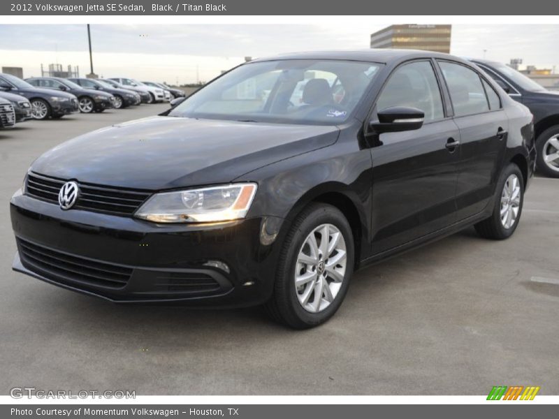 Black / Titan Black 2012 Volkswagen Jetta SE Sedan
