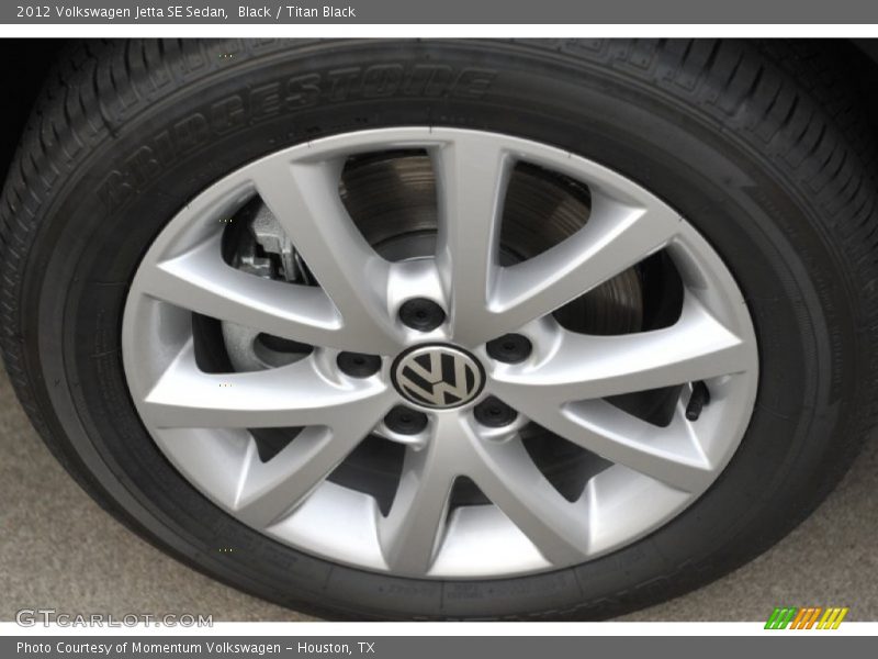 Black / Titan Black 2012 Volkswagen Jetta SE Sedan