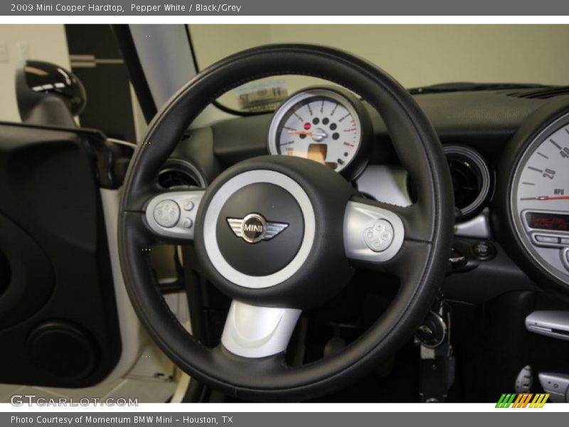 Pepper White / Black/Grey 2009 Mini Cooper Hardtop