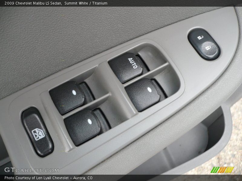 Summit White / Titanium 2009 Chevrolet Malibu LS Sedan