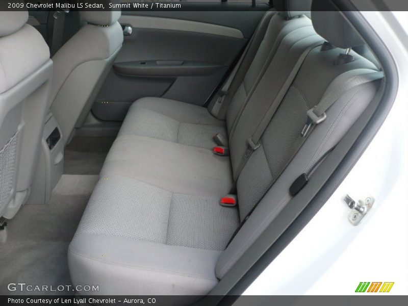 Summit White / Titanium 2009 Chevrolet Malibu LS Sedan