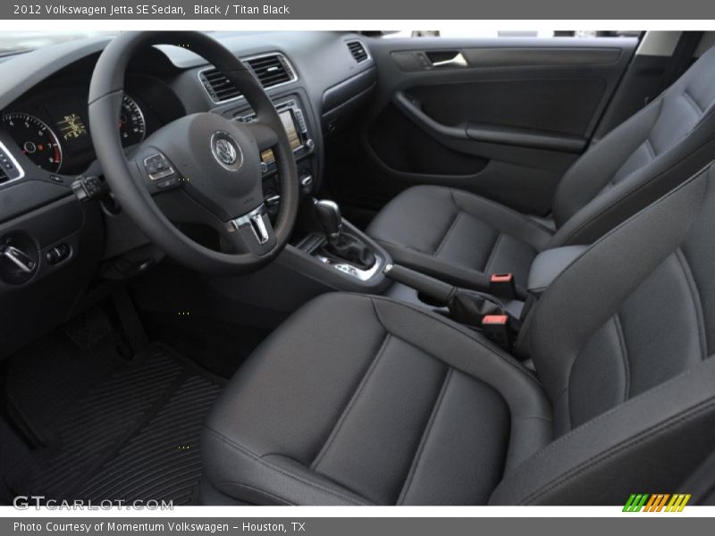 Black / Titan Black 2012 Volkswagen Jetta SE Sedan