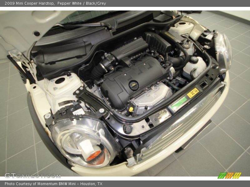 Pepper White / Black/Grey 2009 Mini Cooper Hardtop