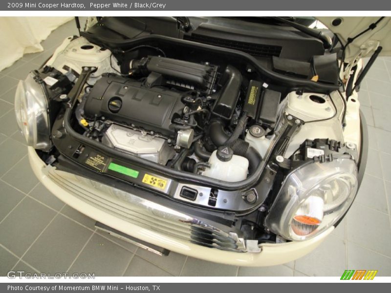 Pepper White / Black/Grey 2009 Mini Cooper Hardtop