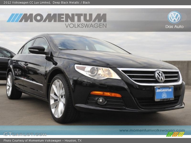 Deep Black Metallic / Black 2012 Volkswagen CC Lux Limited