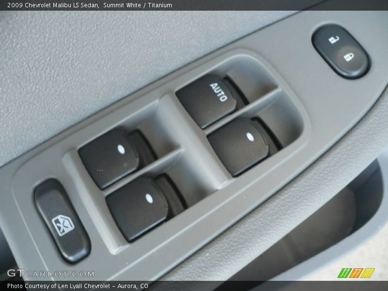 Summit White / Titanium 2009 Chevrolet Malibu LS Sedan