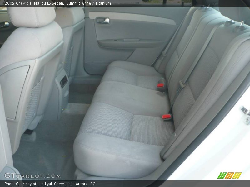 Summit White / Titanium 2009 Chevrolet Malibu LS Sedan