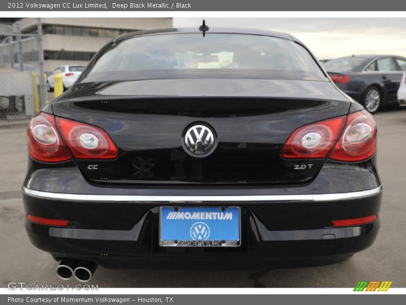 Deep Black Metallic / Black 2012 Volkswagen CC Lux Limited