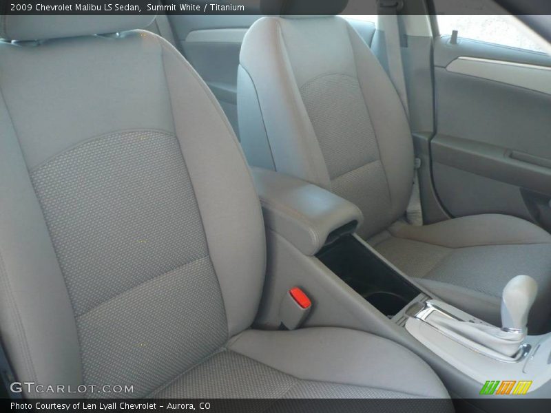 Summit White / Titanium 2009 Chevrolet Malibu LS Sedan