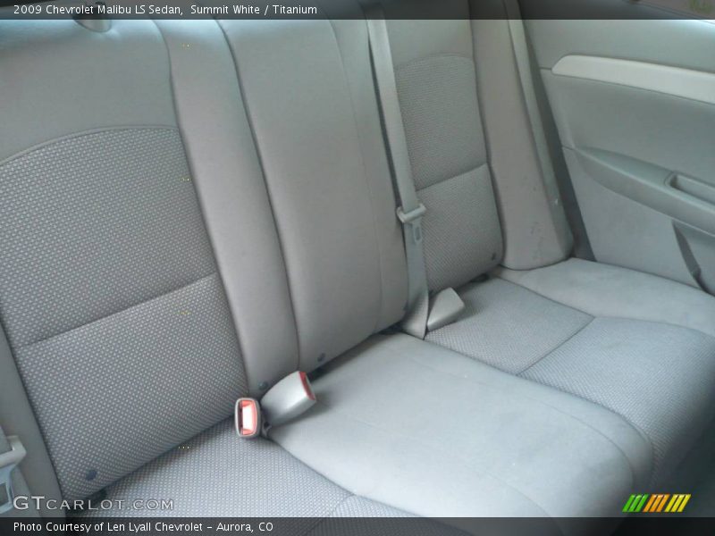 Summit White / Titanium 2009 Chevrolet Malibu LS Sedan