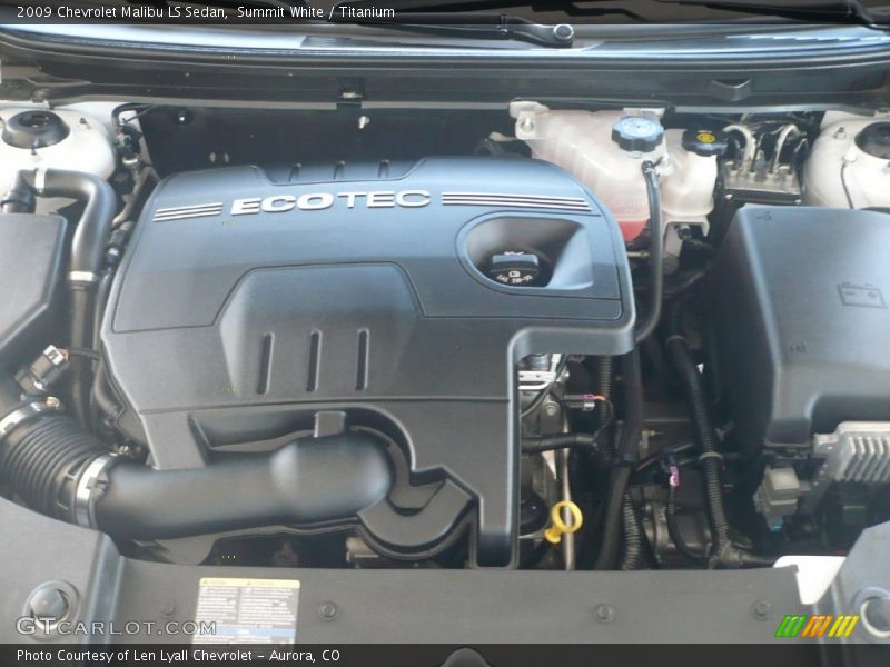 Summit White / Titanium 2009 Chevrolet Malibu LS Sedan