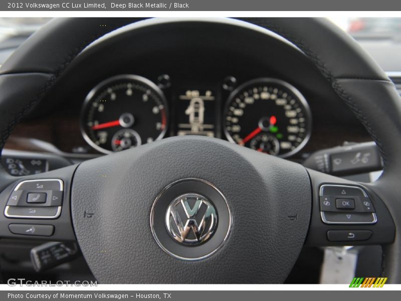 Deep Black Metallic / Black 2012 Volkswagen CC Lux Limited