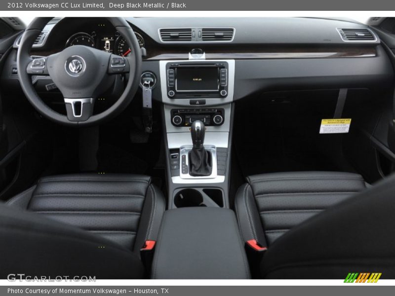 Deep Black Metallic / Black 2012 Volkswagen CC Lux Limited
