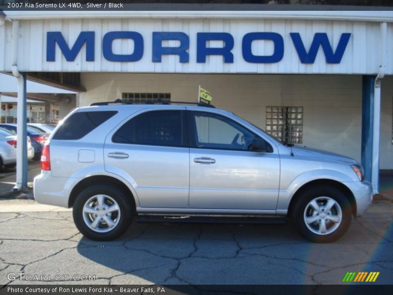 Silver / Black 2007 Kia Sorento LX 4WD