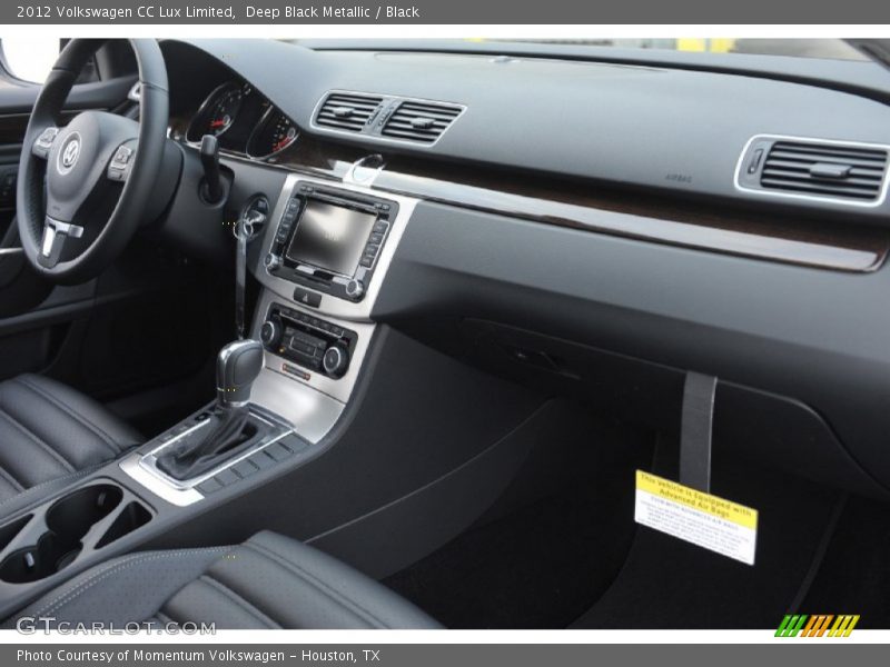 Deep Black Metallic / Black 2012 Volkswagen CC Lux Limited