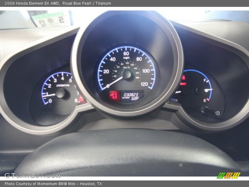 Royal Blue Pearl / Titanium 2009 Honda Element EX AWD