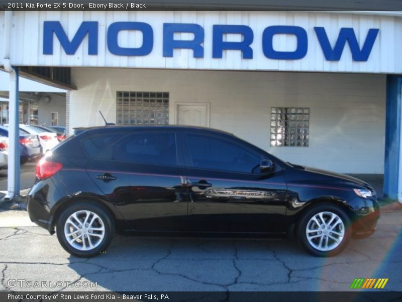 Ebony Black / Black 2011 Kia Forte EX 5 Door