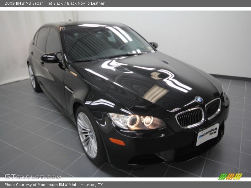 Jet Black / Black Novillo Leather 2009 BMW M3 Sedan