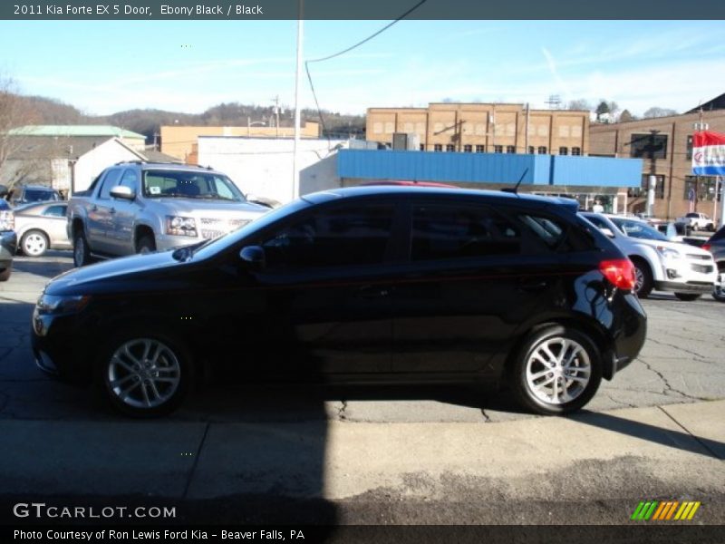 Ebony Black / Black 2011 Kia Forte EX 5 Door
