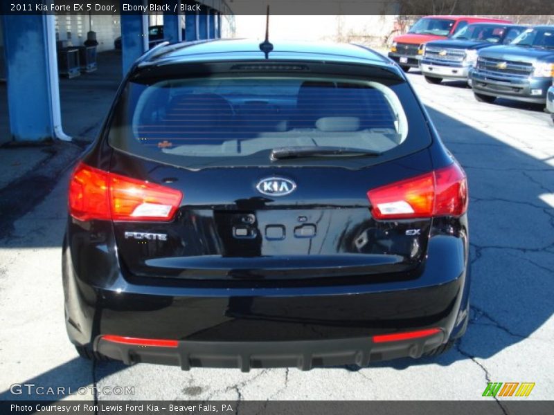 Ebony Black / Black 2011 Kia Forte EX 5 Door