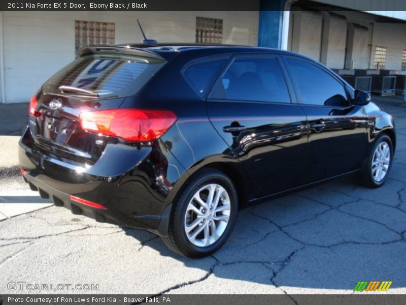 Ebony Black / Black 2011 Kia Forte EX 5 Door