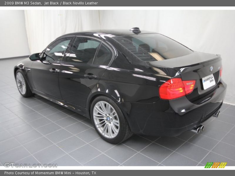 Jet Black / Black Novillo Leather 2009 BMW M3 Sedan