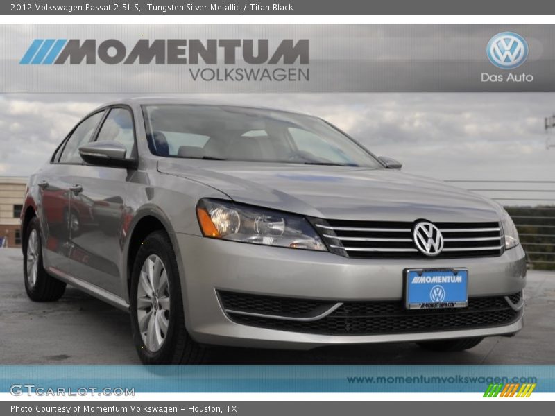 Tungsten Silver Metallic / Titan Black 2012 Volkswagen Passat 2.5L S