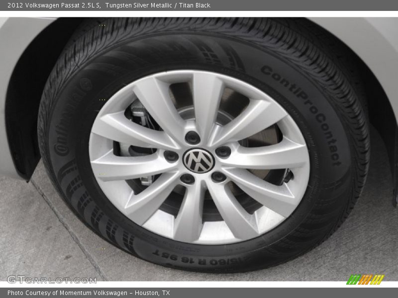 Tungsten Silver Metallic / Titan Black 2012 Volkswagen Passat 2.5L S