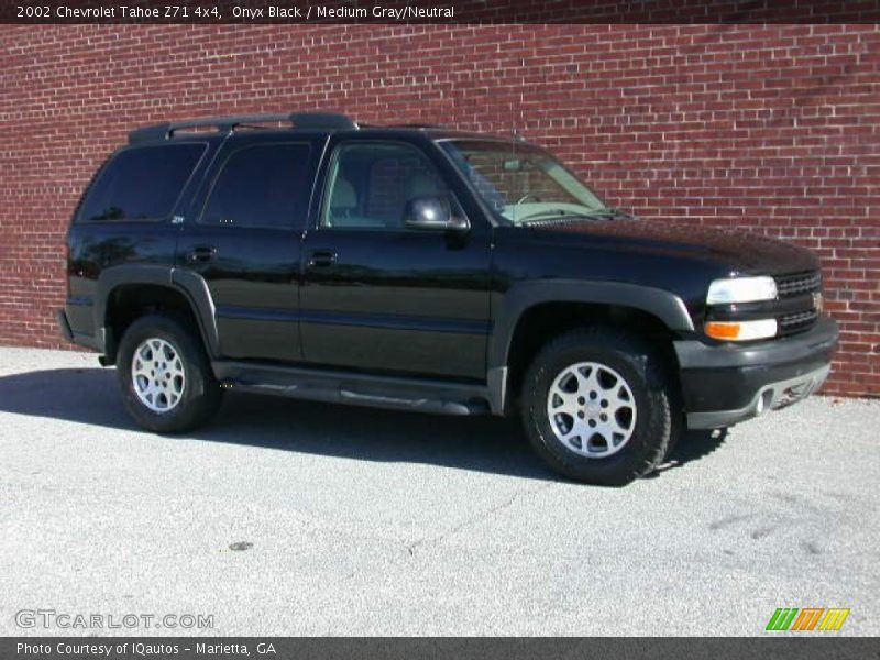 Onyx Black / Medium Gray/Neutral 2002 Chevrolet Tahoe Z71 4x4