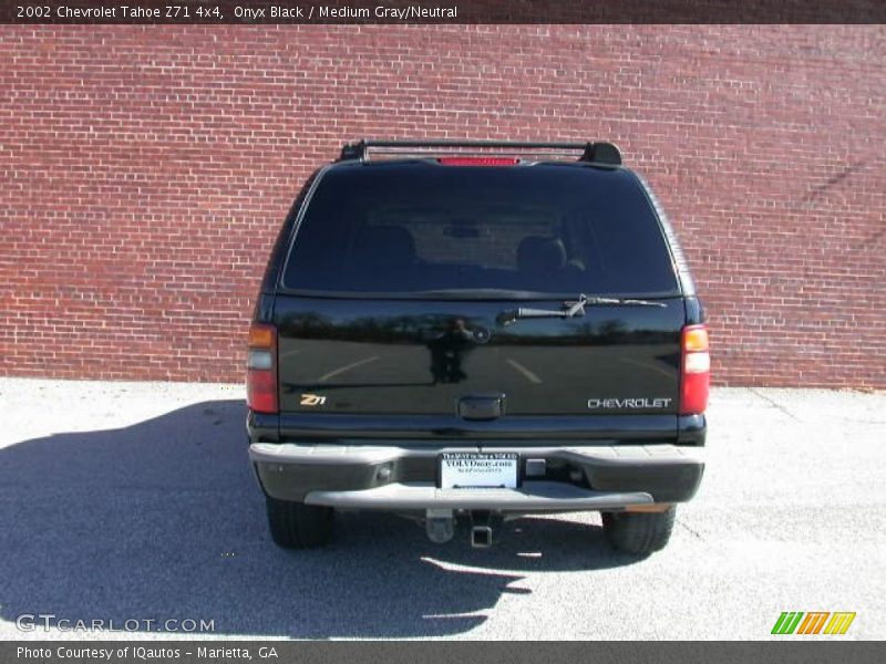 Onyx Black / Medium Gray/Neutral 2002 Chevrolet Tahoe Z71 4x4