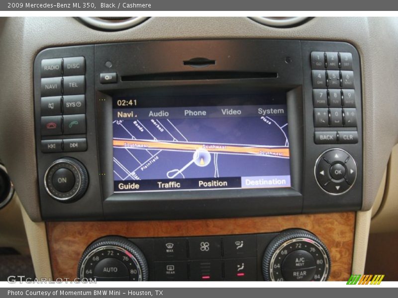 Black / Cashmere 2009 Mercedes-Benz ML 350