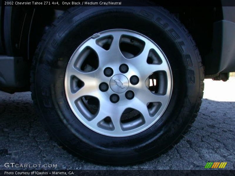 Onyx Black / Medium Gray/Neutral 2002 Chevrolet Tahoe Z71 4x4