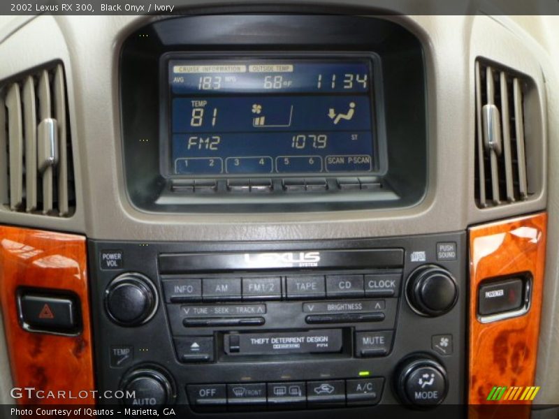 Black Onyx / Ivory 2002 Lexus RX 300