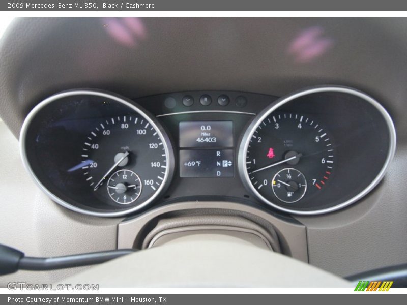 Black / Cashmere 2009 Mercedes-Benz ML 350