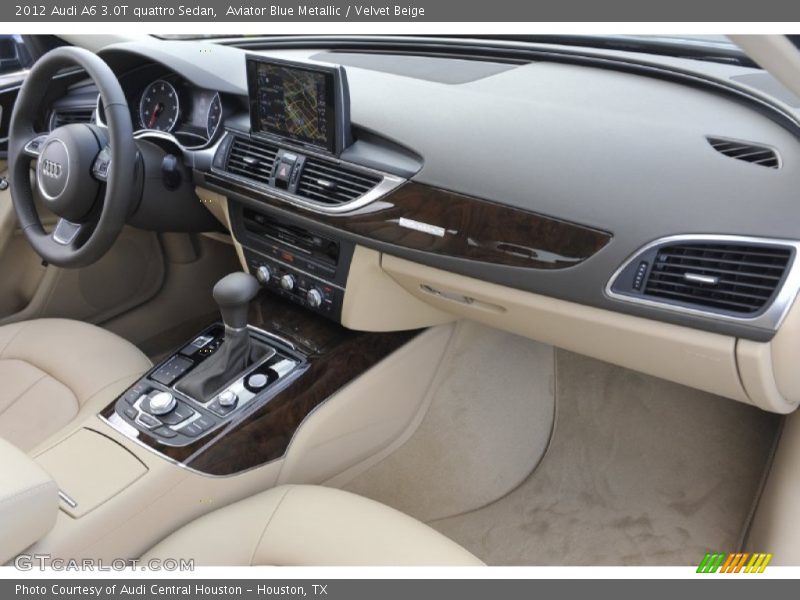 Aviator Blue Metallic / Velvet Beige 2012 Audi A6 3.0T quattro Sedan