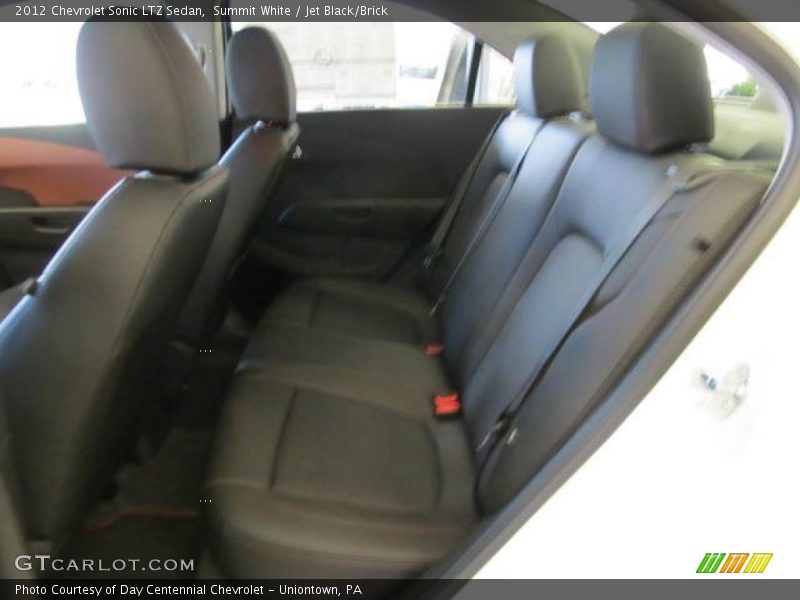 Summit White / Jet Black/Brick 2012 Chevrolet Sonic LTZ Sedan