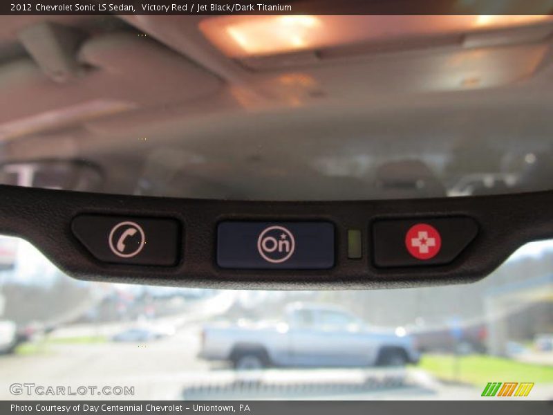Victory Red / Jet Black/Dark Titanium 2012 Chevrolet Sonic LS Sedan